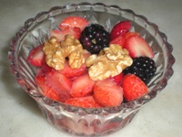 Fragole e more golose alle noci