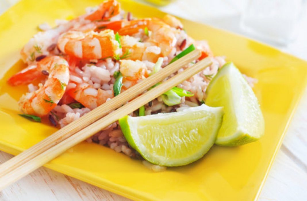 Riso basmati con curry e gamberi, dal sapore orientale