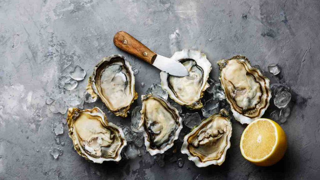 Le ostriche si mangiano nei mesi