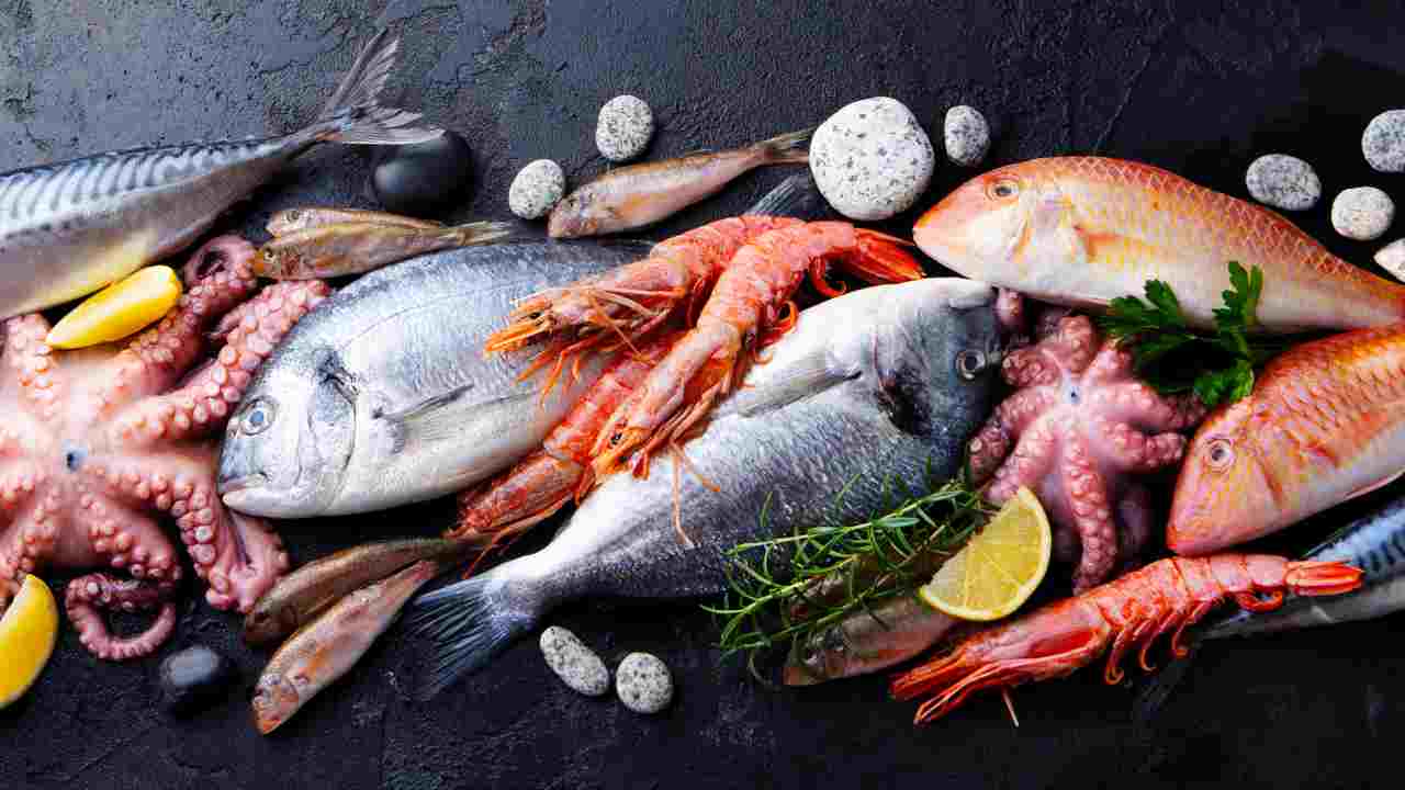 Diverse specie di pesce