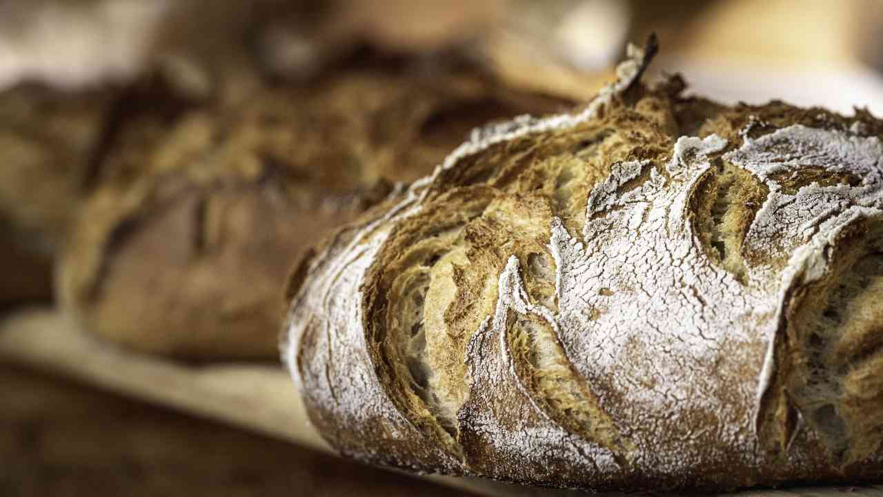 Un po' di pane con crosta croccante