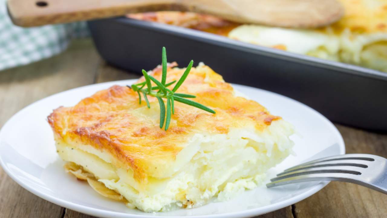 Patate gratinate e rosmarino