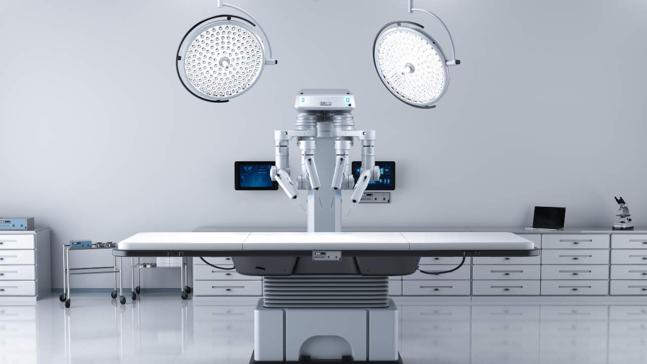 Una sala operatoria adibita a chirurgia robotica 