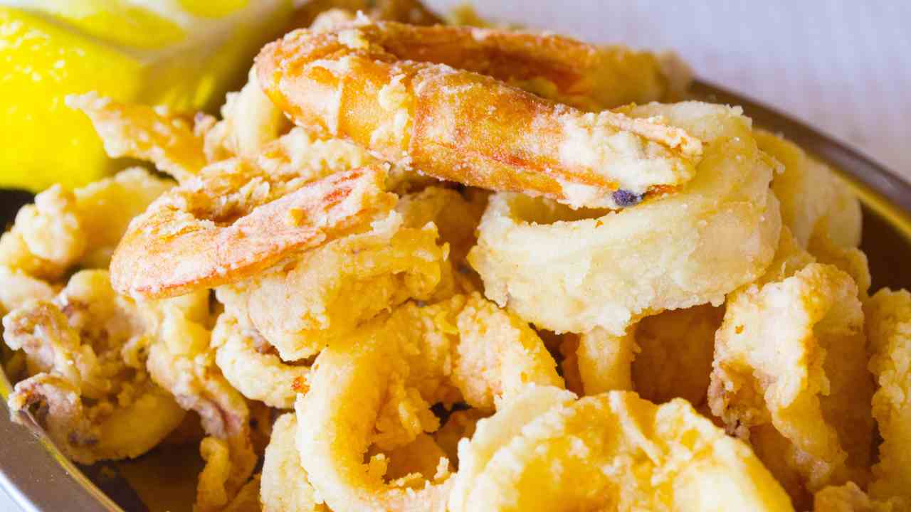 Frittura calamari e gamberi