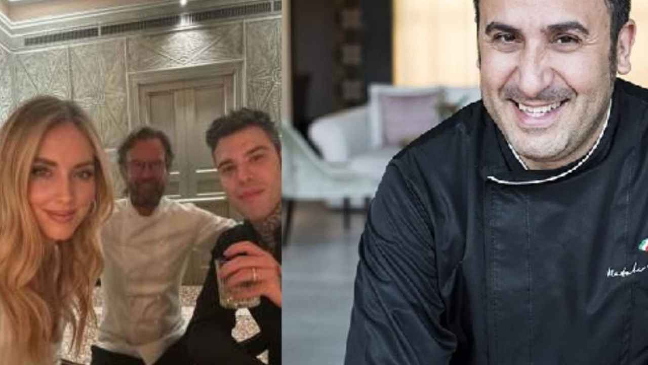 I Ferragnez con due chef