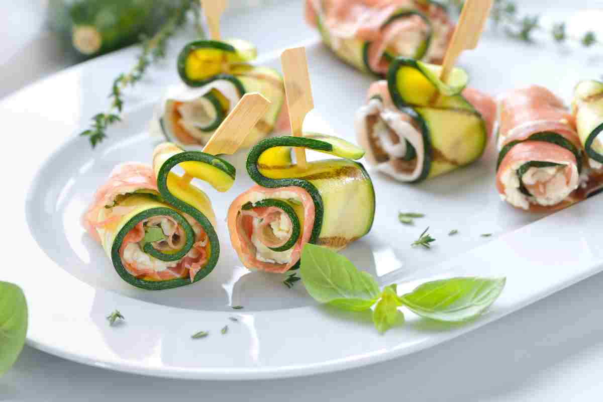 ricetta involtoni di zucchine