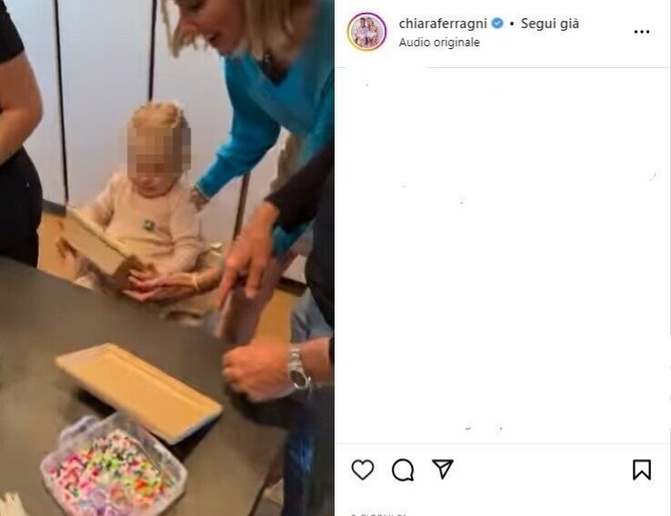 Fedez scherzo alla figlia Vittoria