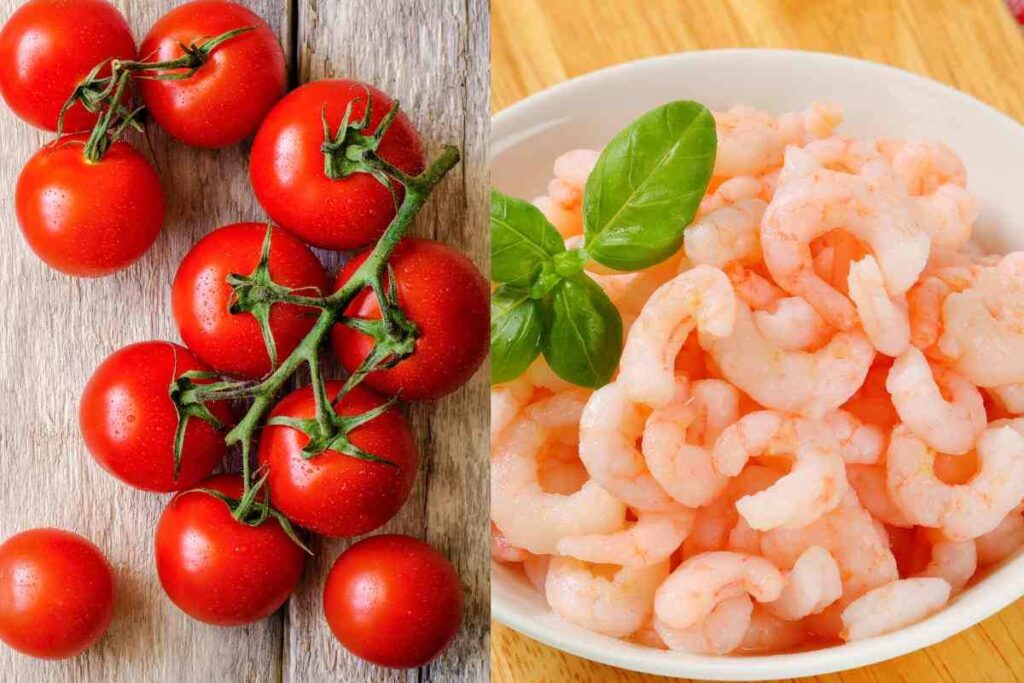 Gamberi e pomodori