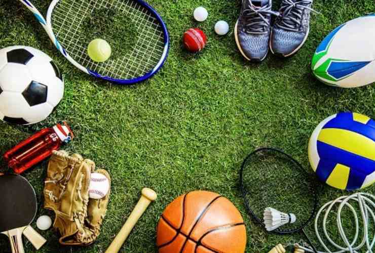 oggetti di vari sport