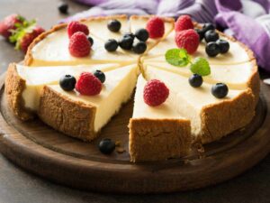 cheesecake tagliata a fette